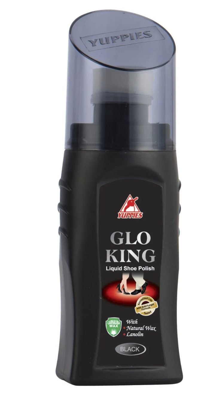 Yuppies Glo-King black liquid shoe polish