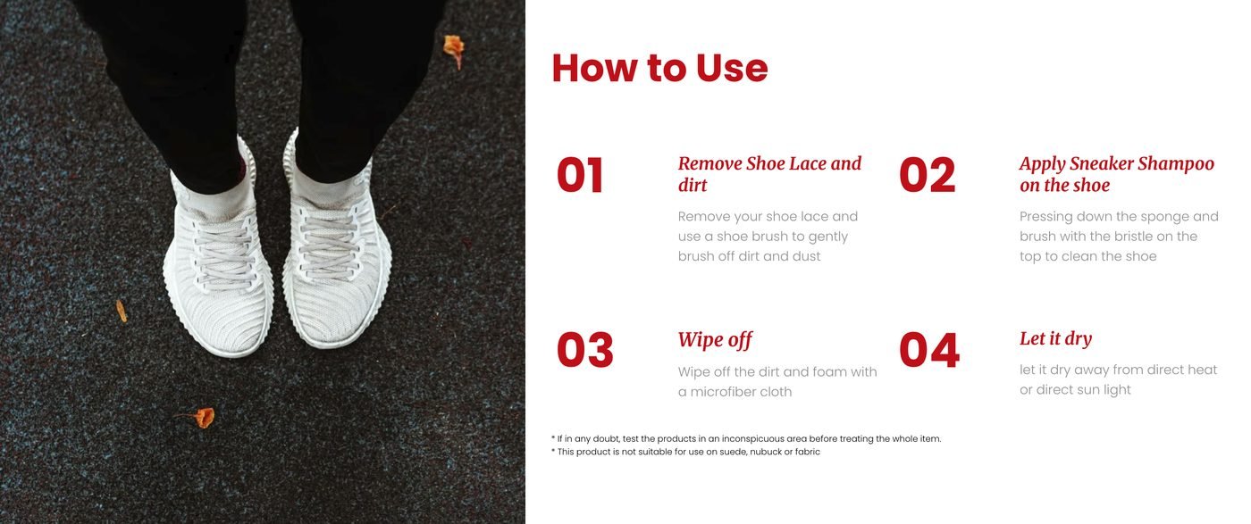 Yuppies Sneaker Shampoo — clean sneakers without soaking