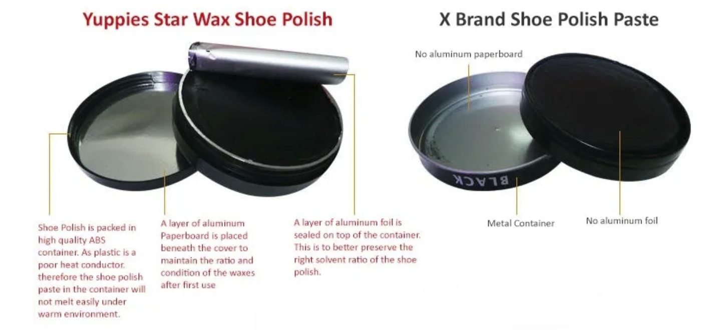 Yuppies Star Wax shoe polish range