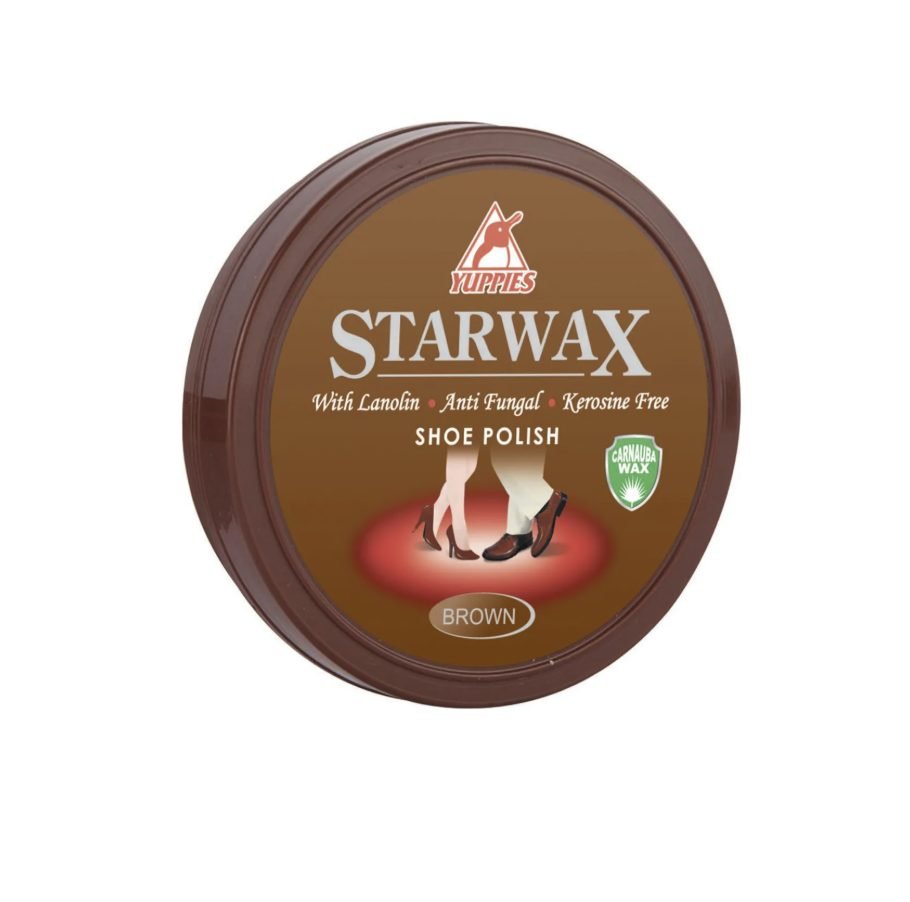 Yuppies Star Wax brown shoe polish tin