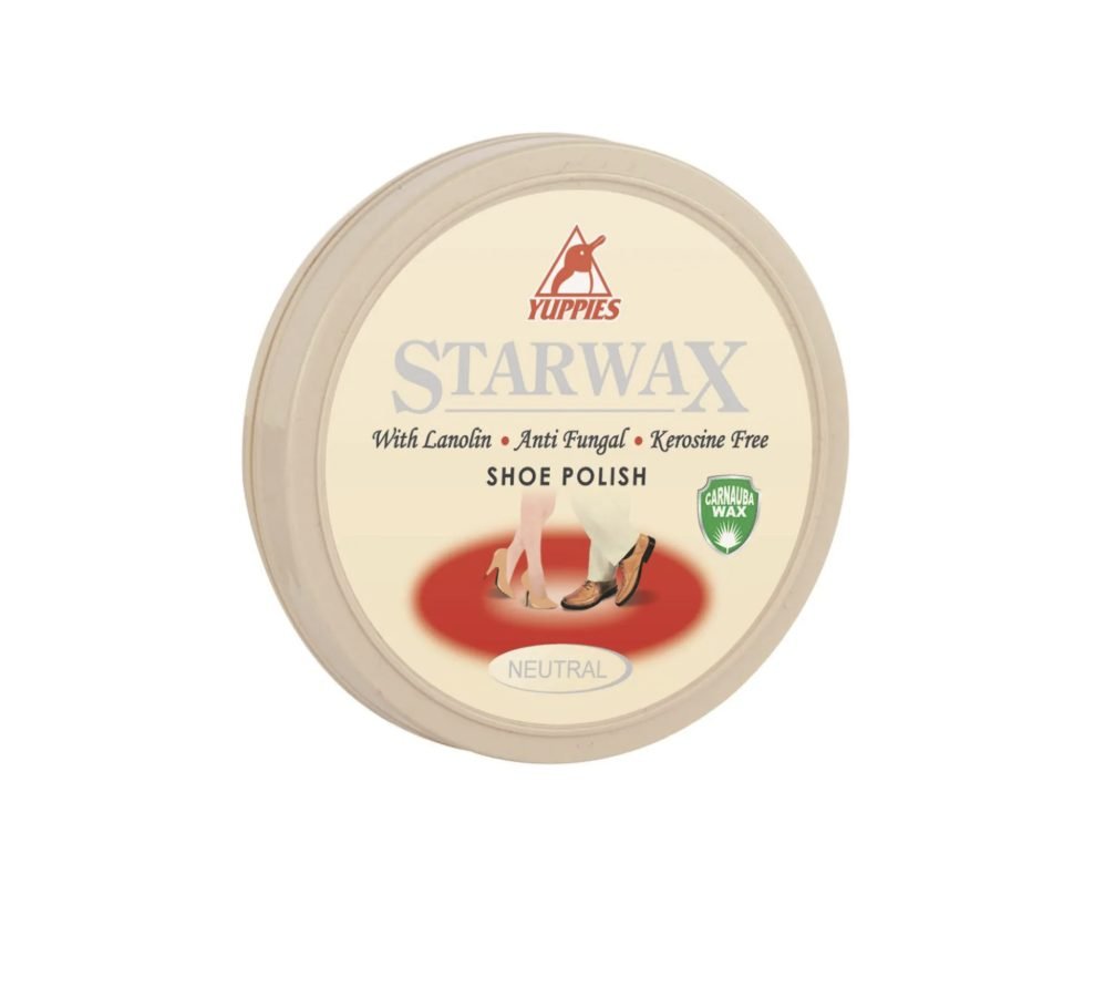 Yuppies Star Wax neutral shoe polish tin