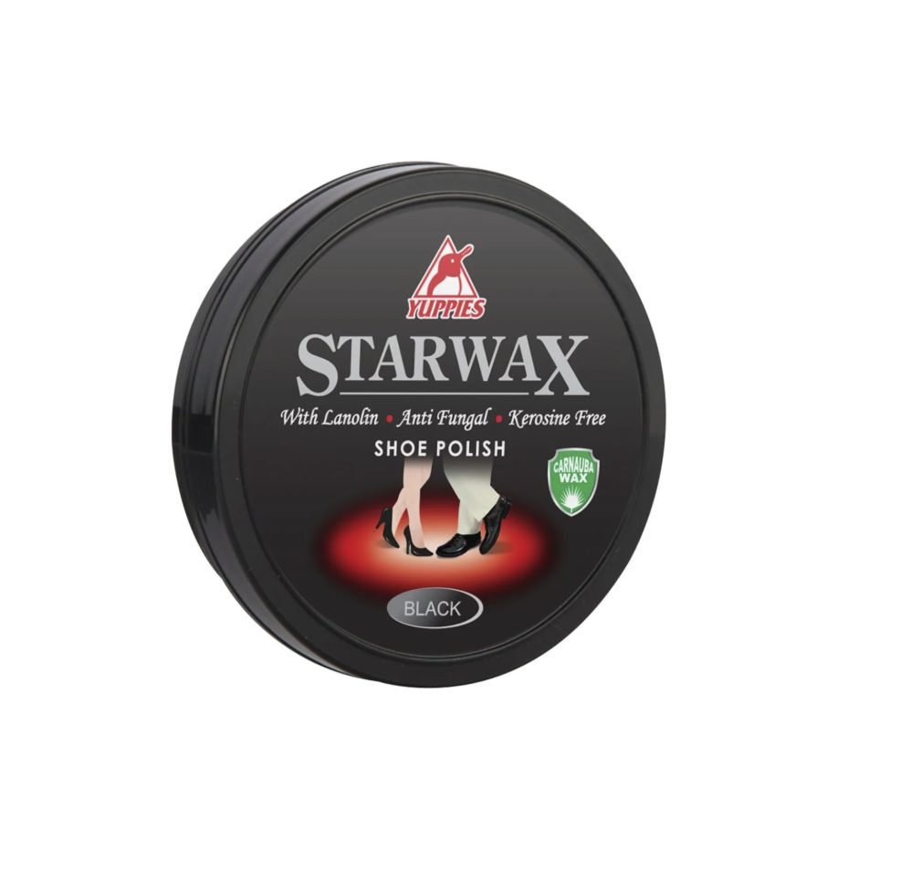 Yuppies Star Wax shoe polish paste 48ml and 100ml tins — Pakistan